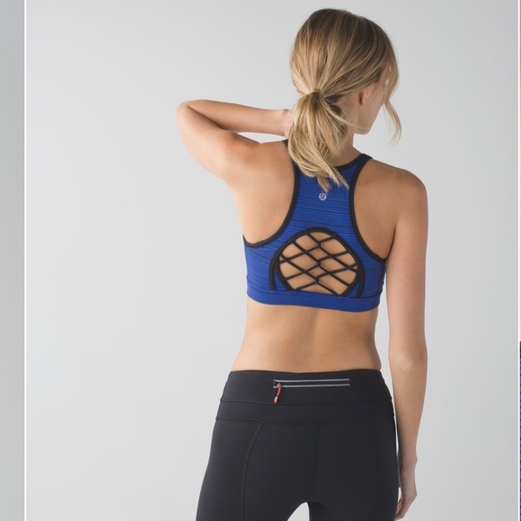 lululemon athletica Blue and Black Sports Bra - Picture 6 of 11